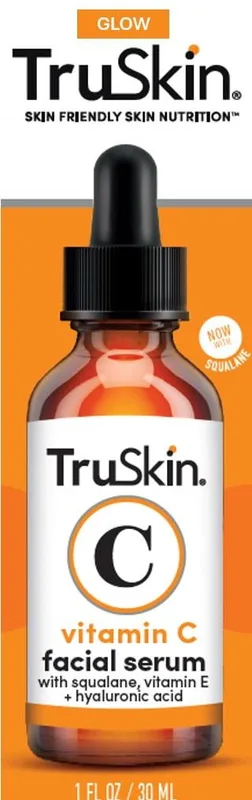 Vitamin C Facial Serum, Anti-Aging Blend for Brighter-Looking Skin with Soothing Squalane