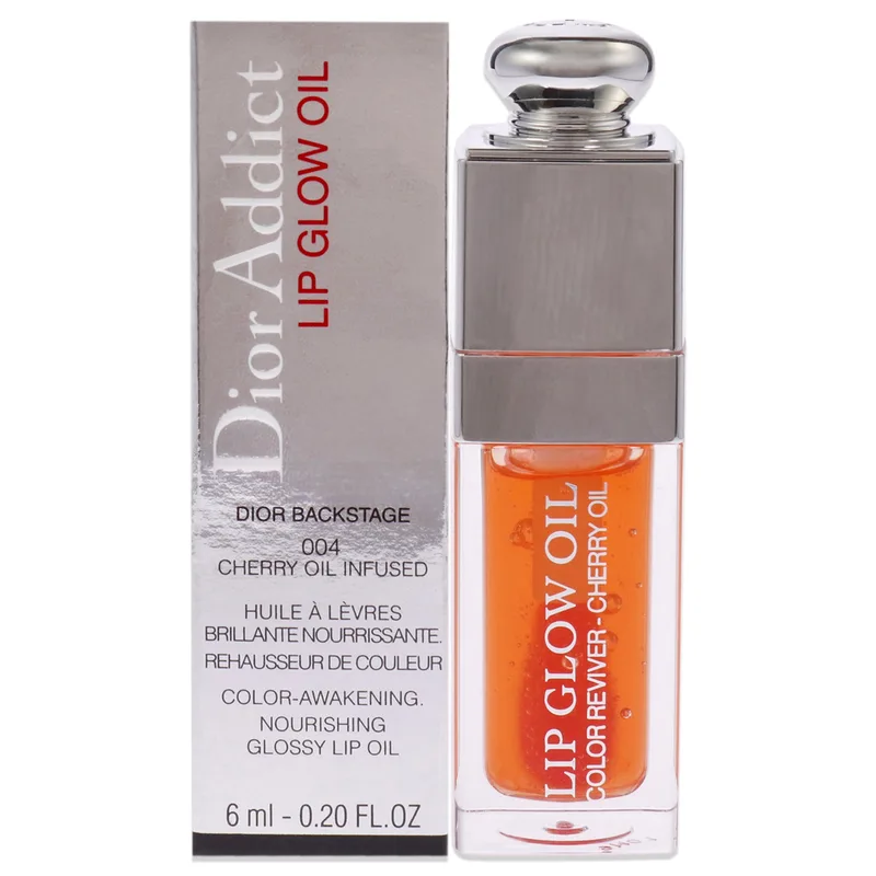 Addict Lip Glow Oil 004 Coral 0.2oz/6ml New With Box