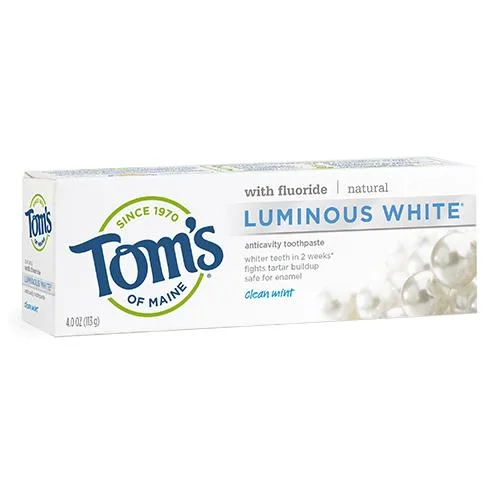 Luminous White Natural Anticavity Toothpaste, Clean Mint (2019 formulation)
