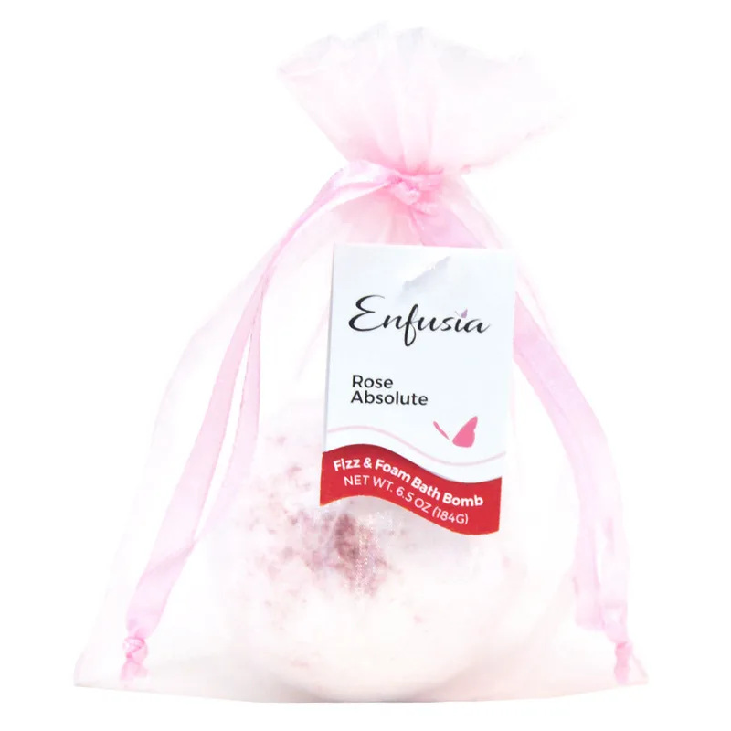 Fizz & Foam Bath Bomb, Rose Absolute