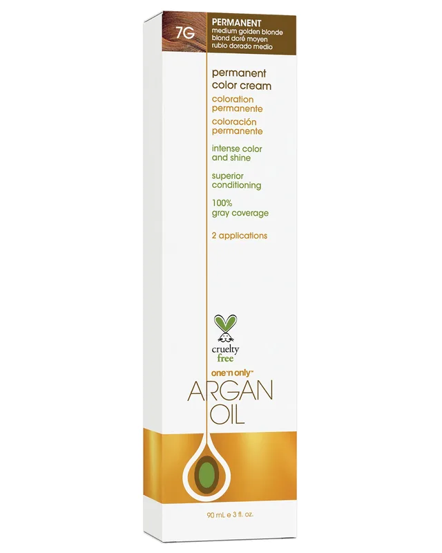 Argan Oil Permanent Color Cream, Medium Golden Blonde